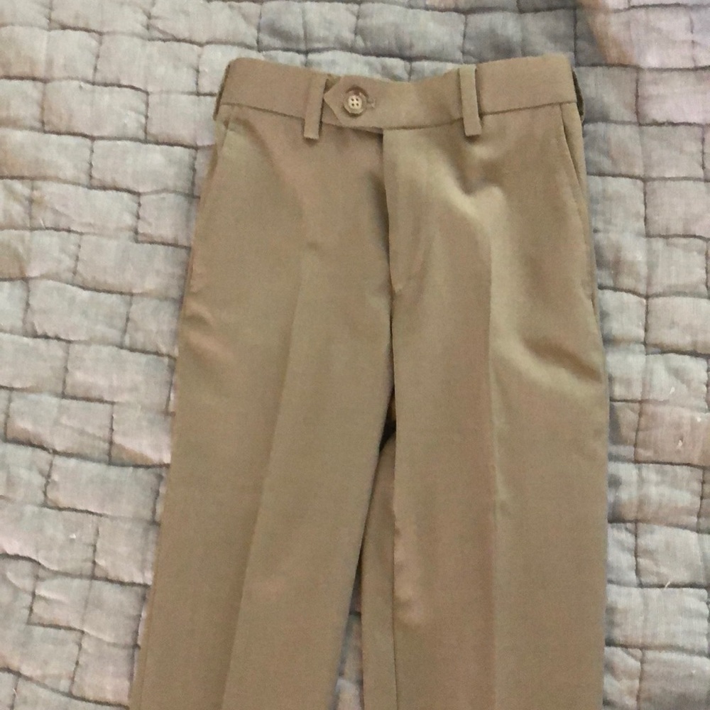 Toddler boys poly/wool blend dress pants